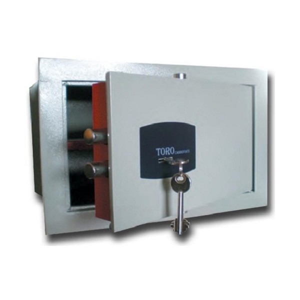 Serrature Cassaforte a muro blindata toro in acciaio 8 mm con serratura cm 36x20x24h