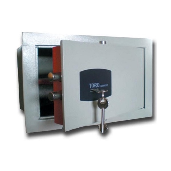 Serrature Cassaforte a muro blindata toro in acciaio 8 mm con serratura cm 42x20x30h