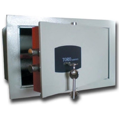 Serrature Cassaforte a muro blindata toro in acciaio 8 mm con serratura cm 42x20x30h