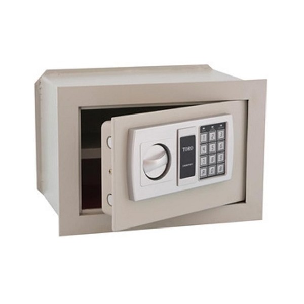 Serrature Cassaforte a muro digitale blindata toro acciaio 6 mm c/serratura cm 36x20x24h