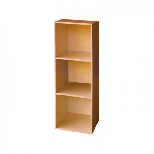 Complementi d'arredo Libreria In Legno Con 3 Ripiani Colore Ciliegio 31x30x91cm
