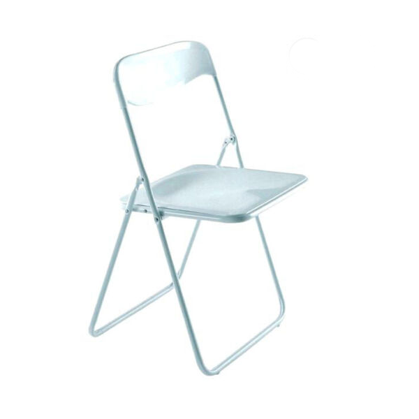 Sedie Sedia Pieghevole In Acciaio Bianca