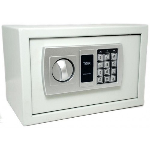 Serrature Cassaforte elettronica a muro blindata toro hotel 31x20x20h cm in acciaio 5 mm