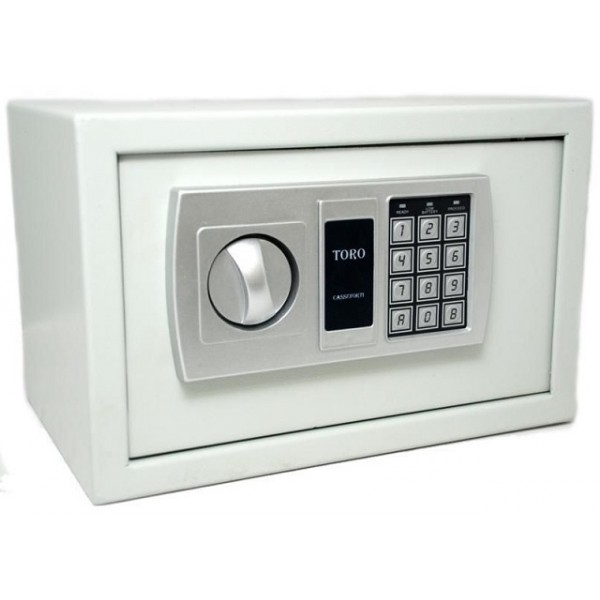 Casseforti a muro Cassaforte elettronica a muro blindata toro hotel 36x20x24h cm in acciaio 5 mm