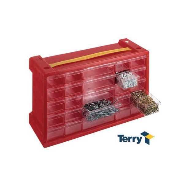 Utensili manuali Cassetta contenitore portaminuteria porta minuteria mod. poker 25 cm 47x15x24