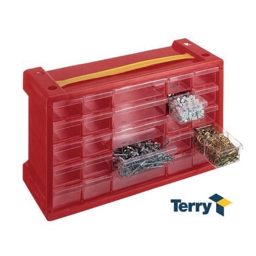 Utensili manuali Cassetta contenitore portaminuteria porta minuteria mod. poker 25 cm 47x15x24