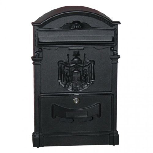 Utensili manuali Cassetta postale casellario mod. regia in alluminio nero lettere per esterno