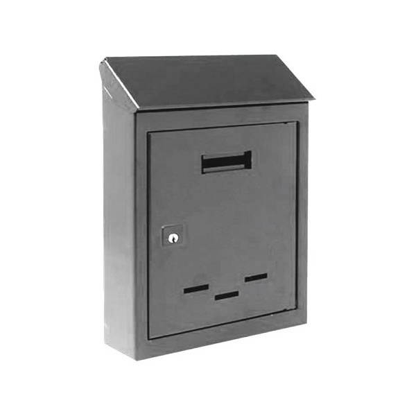 Utensili manuali Cassetta postale casellario portalettere 2500c lamiera grigio interno esterno