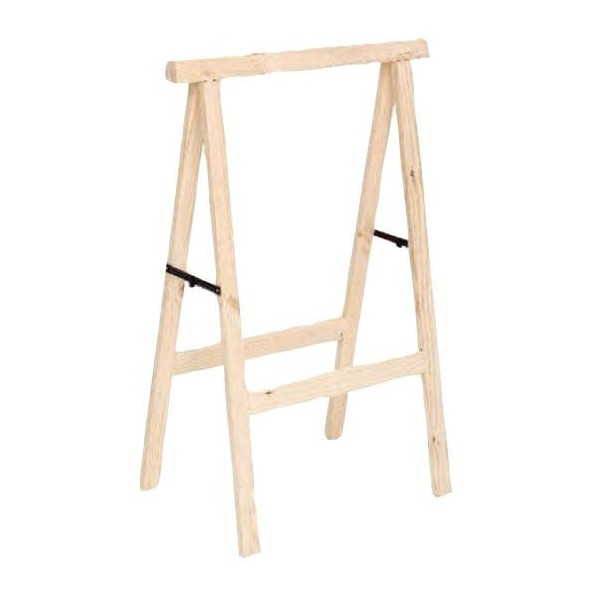 Scaffali Cavalletto in legno pieghevole 75x100h cm da lavoro di pino supporto per tavolo