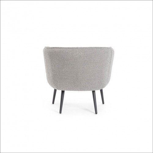 Poltrone Poltrona Arvil Colore Grigio Bouclé Dimesioni 76x70x68