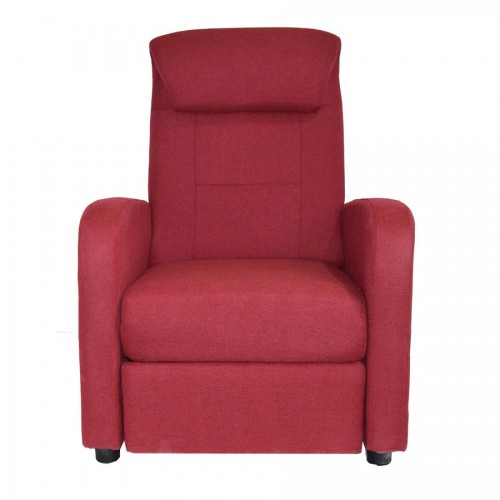 Poltrone Poltrona Reclinabile Manuale Marta Colore Rossa Dimensioni 77x93X103