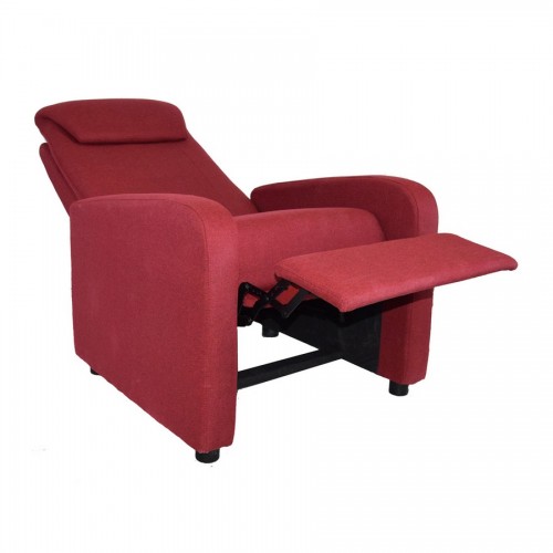 Poltrone Poltrona Reclinabile Manuale Marta Colore Rossa Dimensioni 77x93X103