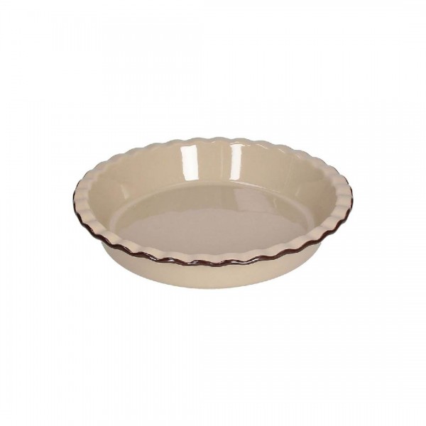 Hotellerie Pirofila Rotonda in Ceramica Marrone Diametro 25 della linea Cook Country Taupe