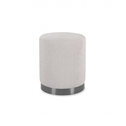 Complementi d'arredo Pouf Ernestine Grigio Chiaro