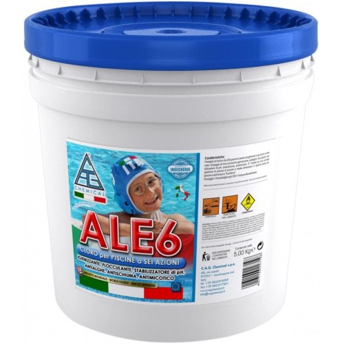 Pastiglie cloro piscine Cloro 6 funzioni 5kg pastiglie da gr200