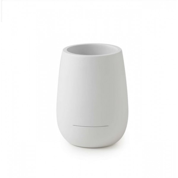 Portaspazzolini Portaspazzolini da appoggio Kira Bianco