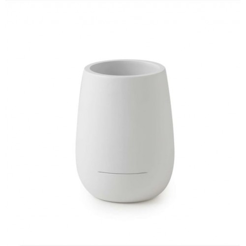 Portaspazzolini Portaspazzolini da appoggio Kira Bianco