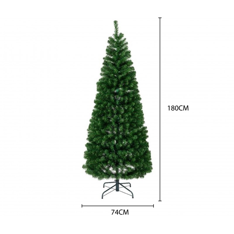 Alberi di Natale Everlands Albero di Natale Pop-up 180cm, Diametro 74cm, Apertura a Ombrello, 12 Anni Di Garanzia