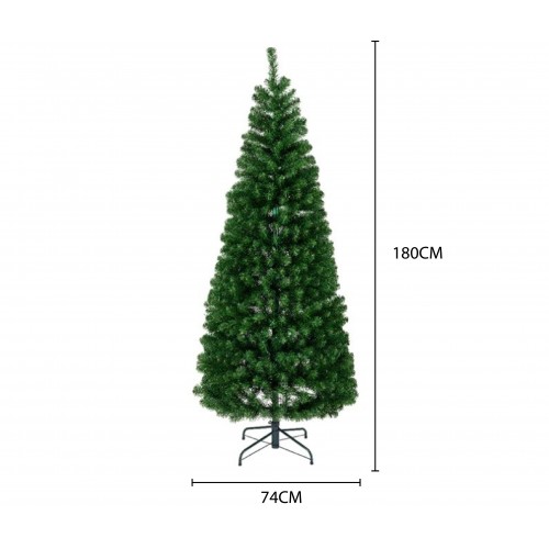 Alberi di Natale Everlands Albero di Natale Pop-up 180cm, Diametro 74cm, Apertura a Ombrello, 12 Anni Di Garanzia