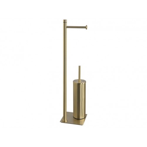 Scopini e portascopini Piantana porta carta igienica e scopino colore oro