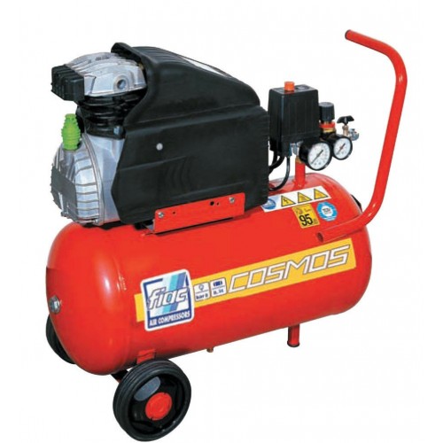 Elettroutensili Compressore fiac cosmos 225m lt.24 hp 2,0 carrellato con ruote 8 bar max