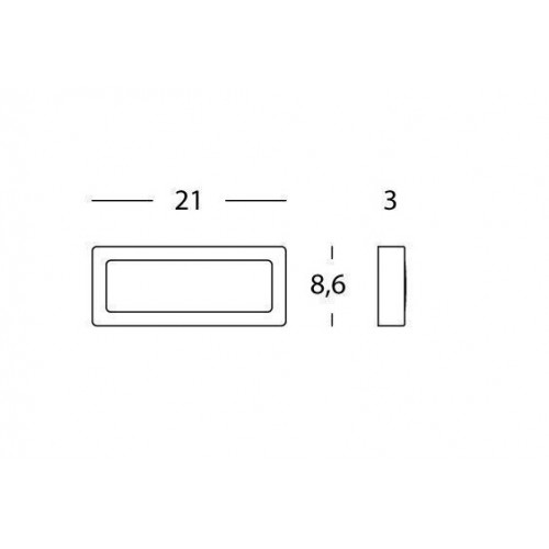 Illuminazione Applique Trend Segna Passo  5W Led 4000k Alluminio