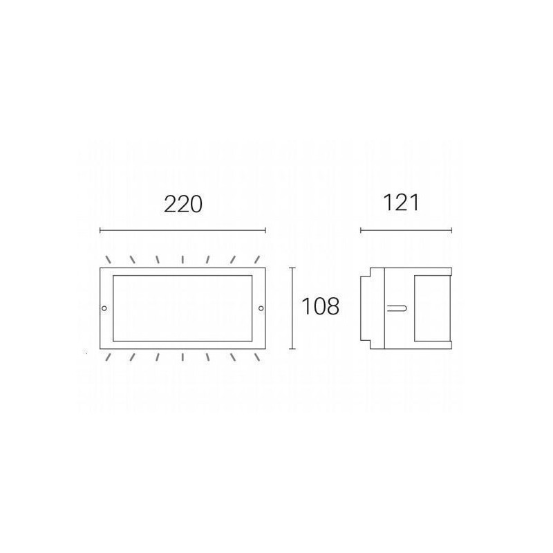 Applique Applique Linea Petit 10W Led 4000k Grafite Applique Applique Linea Petit 10W Led 4000k Grafite