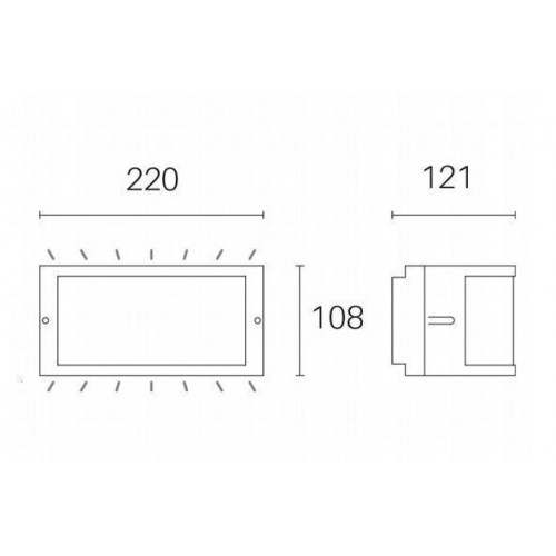 Applique Applique Linea Petit 10W Led 4000k Grafite