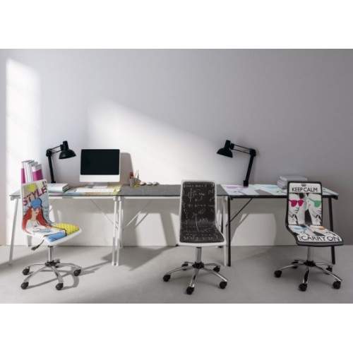 Sedie poltrone da ufficio Sedia Ufficio Young Smoke