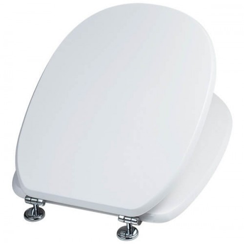 Copriwater Copriwater per disabili Laccato in Mdf Antibatterico 37.3 x 6 x 46 cm Bianco