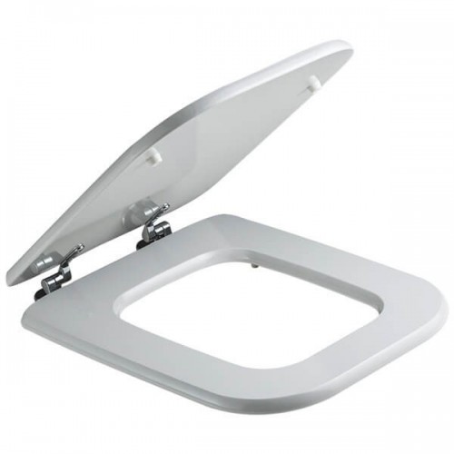 Copriwater Copriwater Laccato in Mdf  modello Conca 35 x 6 x 45.5 cm Bianco