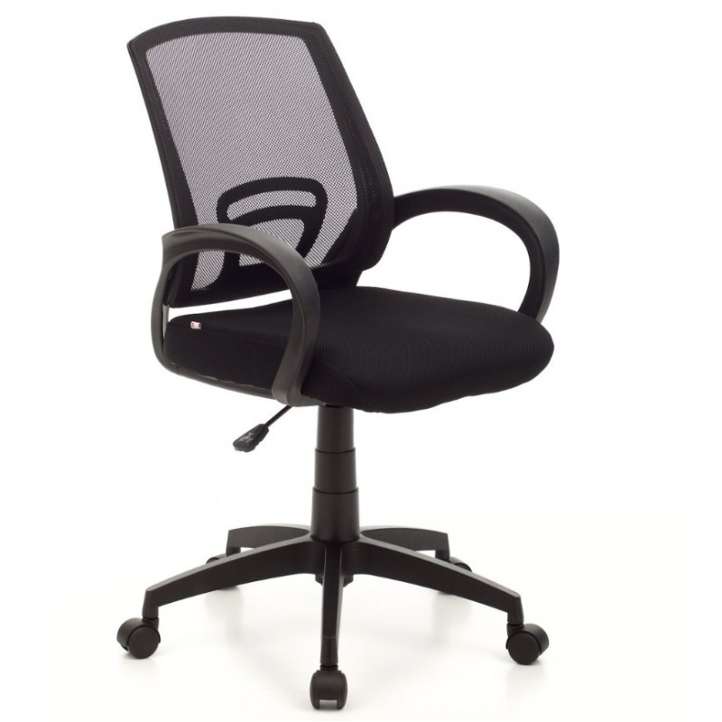 Sedie poltrone da ufficio Poltrona per ufficio operativo 55 cm x 58 cm x h 87 cm (95cm) modello Room tessuto Nero Sedie poltrone da ufficio Poltrona per ufficio operativo 55 cm x 58 cm x h 87 cm (95cm) modello Room tessuto Nero