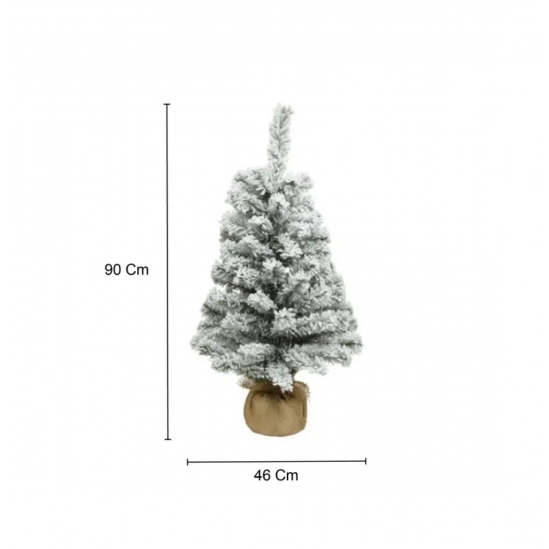 Alberi di Natale Everlands Albero di Natale Imperial Snowy 90 cm, Diametro 46 cm