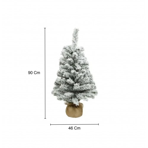 Alberi di Natale Everlands Albero di Natale Imperial Snowy 90 cm, Diametro 46 cm
