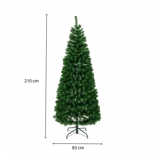 Alberi di Natale Everlands Albero di Natale Pop-up Verde 210 cm, Diametro 83 cm, Apertura a Ombrello, 12 Anni Di Garanzia