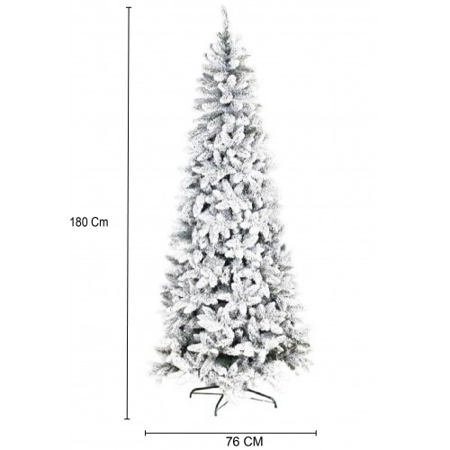 Alberi di Natale Mercury Albero di natale Alto Adige Slim 180cm, Diametro 76cm , Apertura a Ombrello