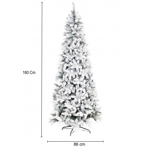 Alberi di Natale Mercury Albero Di Natale Alto Adige Slim 210cm, Diametro 86cm , Apertura A Ombrello