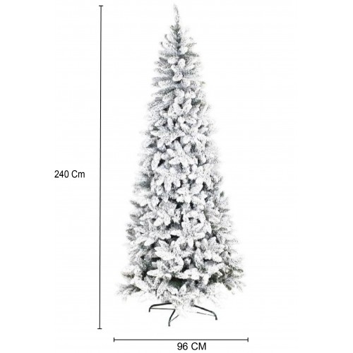 Alberi di Natale Mercury Albero Di Natale Alto Adige Slim 240cm, Diametro 96cm , Apertura A Ombrello