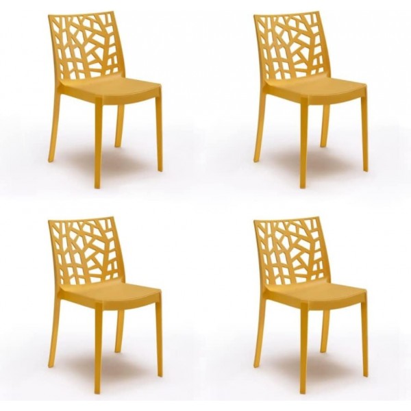 GLOUPIE Set 4 Sedie Matrix...