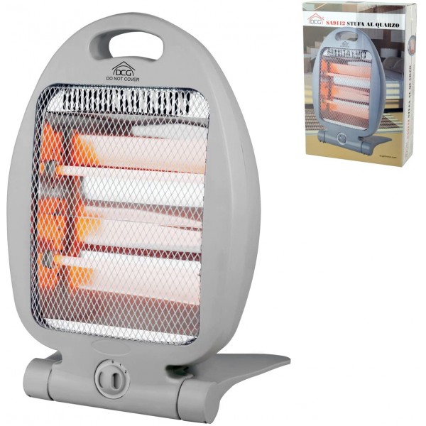 Stufe elettriche Dcg sa9112 stufa elettrica alogena 400w/800w