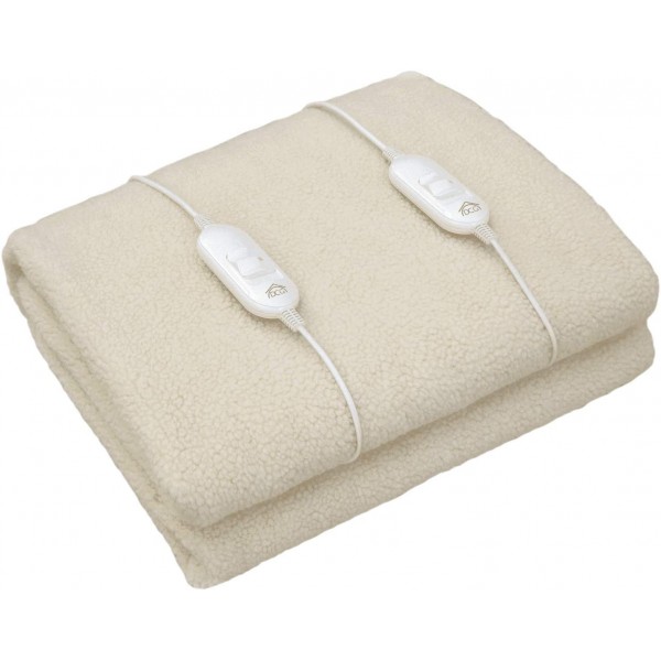 Stufe elettriche Dcg scaldaletto matrimoniale lana sintetica se3154 120w beige