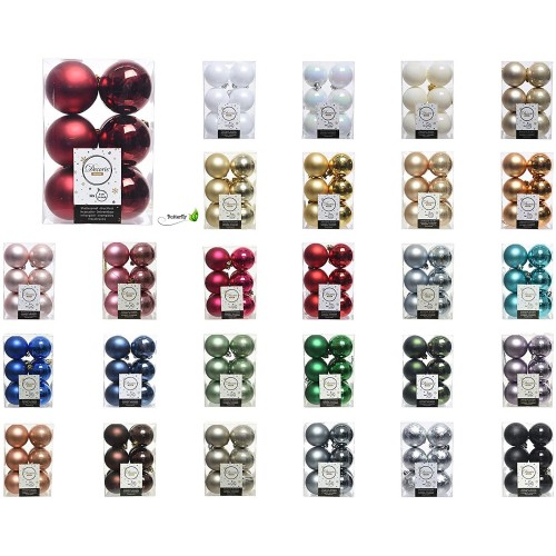 Decori per albero Decoris box 12 sfere argento diametro 60 mm 021831