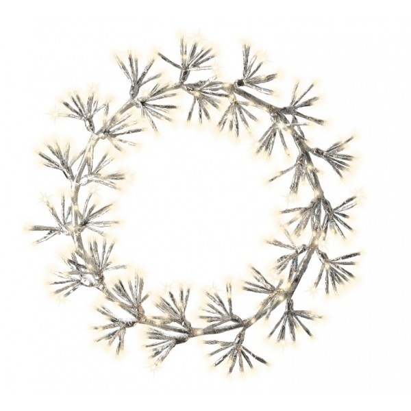 Fuoriporta natalizio Lumineo Ghirlanda Corona 300 Led Diametro 48cm