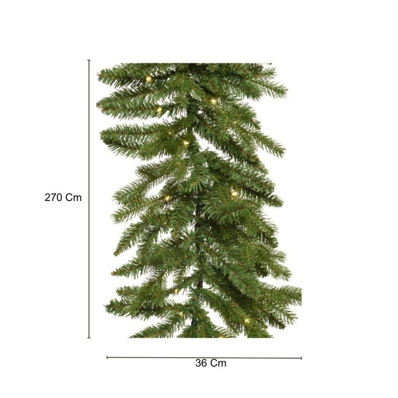 Arredo natalizio Everlands Ghirlanda DI Natale  Allison Verde 270 cm, Diametro 36 cm