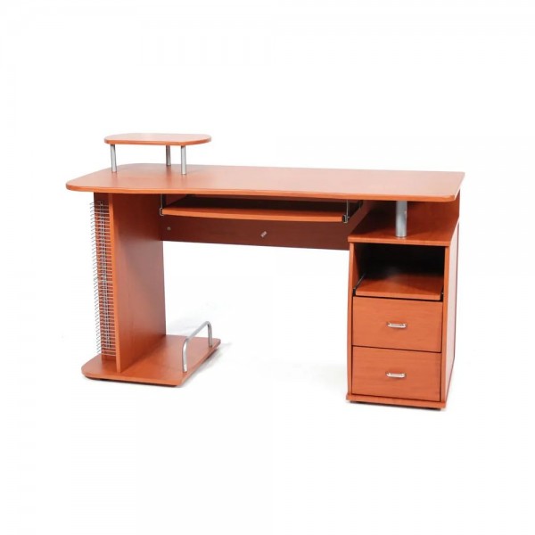 Arredo ufficio Scrivania Porta Pc e porta Stampante  in Mdf 140 x 60 x 77h cm Colore Ciliegio