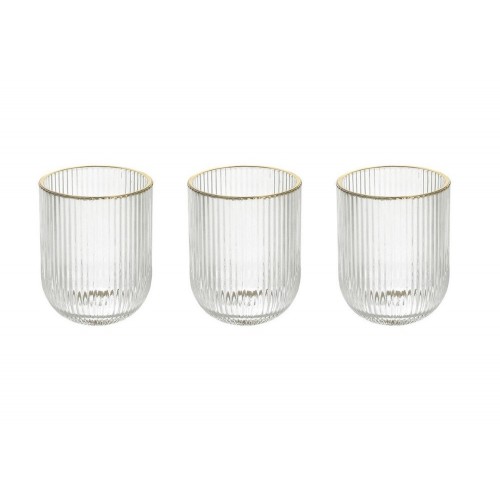 Bicchieri Set 3 bicchieri Linea Eclipse Vetro Trasparente