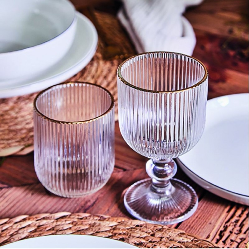 Bicchieri Set 3 bicchieri Linea Eclipse Vetro Trasparente