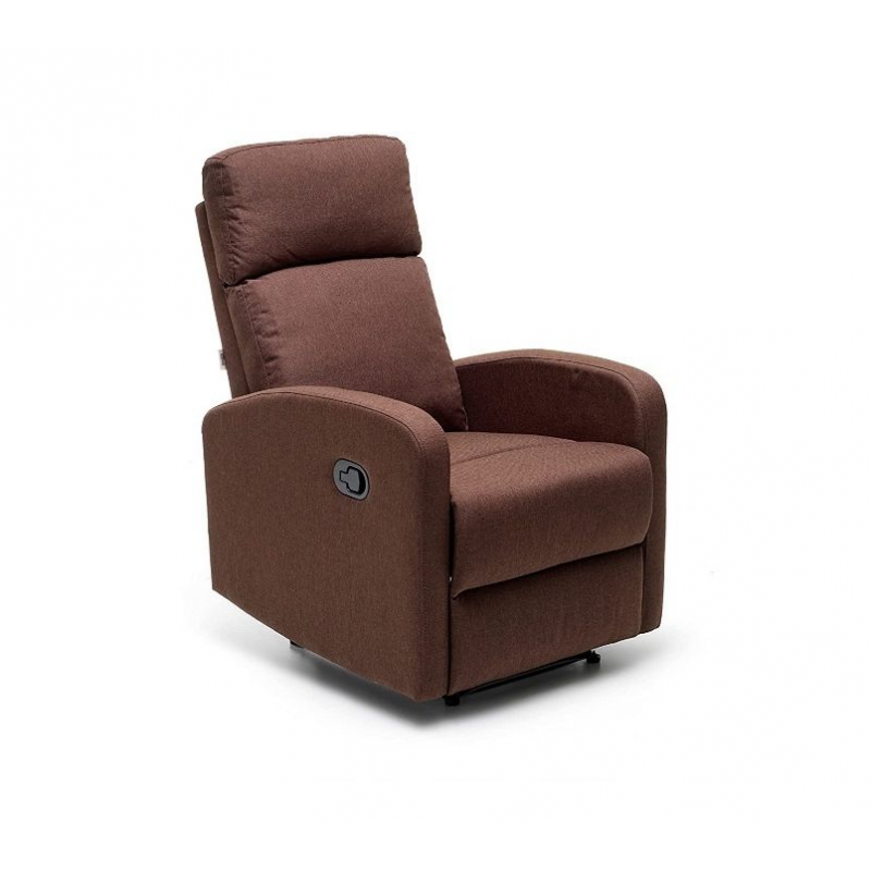 Poltrone Poltrona Con Recliner Manuale Mirella Marrone 90x68x107cm