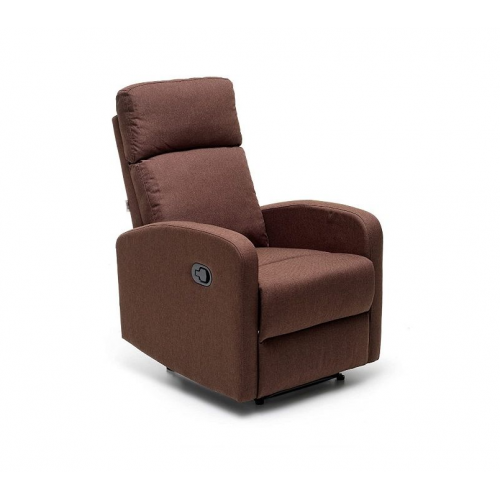 Poltrone Poltrona Con Recliner Manuale Mirella Marrone 90x68x107cm