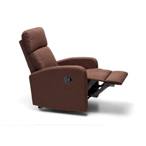 Poltrone Poltrona Con Recliner Manuale Mirella Marrone 90x68x107cm